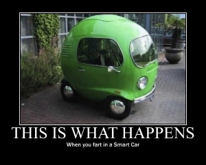 fart in a Smart car
