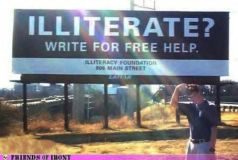 illiterate write for help