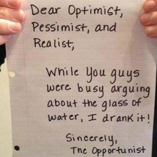optimist pessimist realist