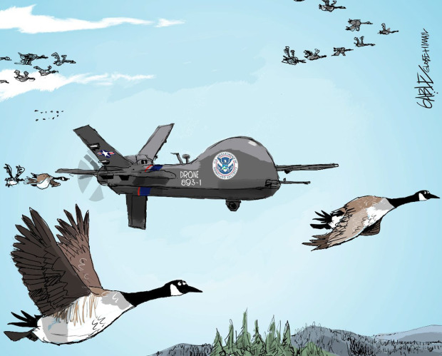 US drone over Canada