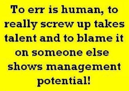 blame mgmnt potential