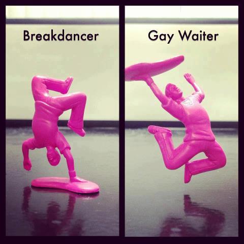 break dancer gay waiter