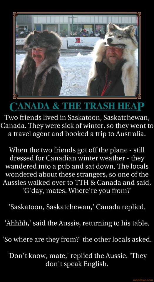 Canada & trash heep