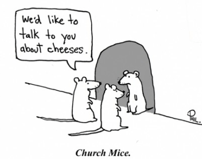 cheesus church mice