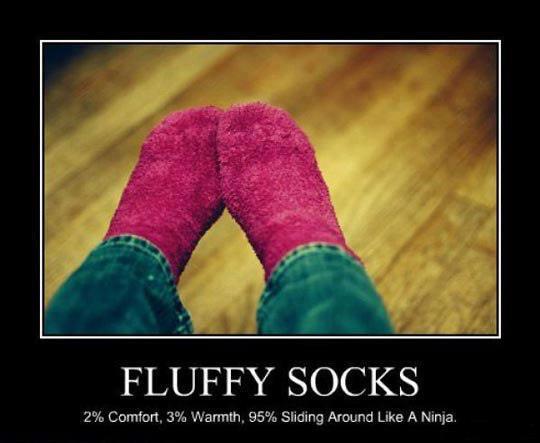 fluffy socks ninja