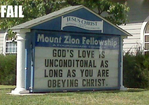 Gods love unconditional