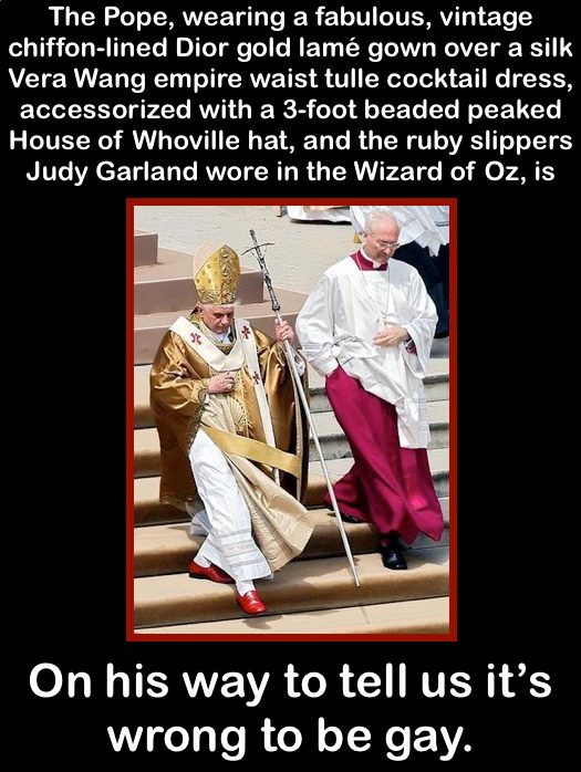pope dress gay bad