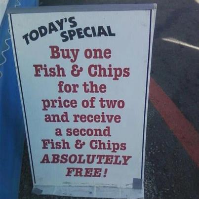 todays special fish chips