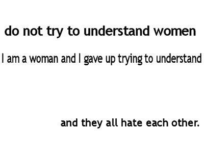 understand women hate each other