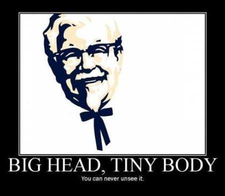 Colonel big head tiny body X