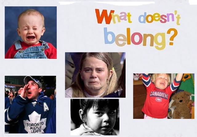 Leafs cry Habs laff X