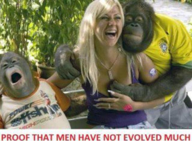 men not evolved