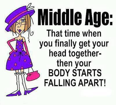 middle age body falls apart X