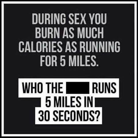 sex running 5 miles X