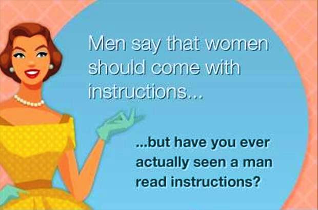women isntrucion men read